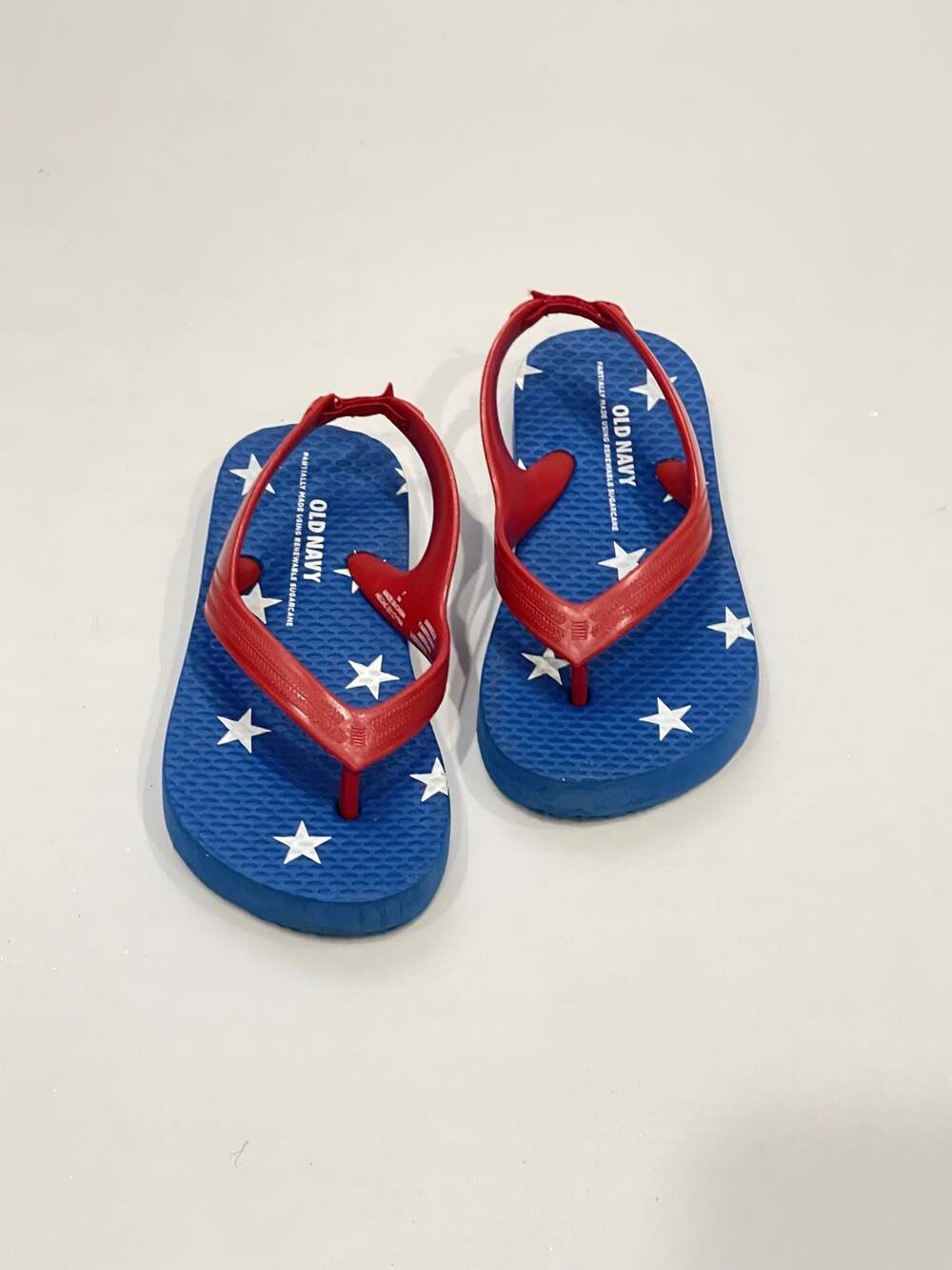 Old Navy Baby Blue Red Stars Patriotic Sandals Size 7